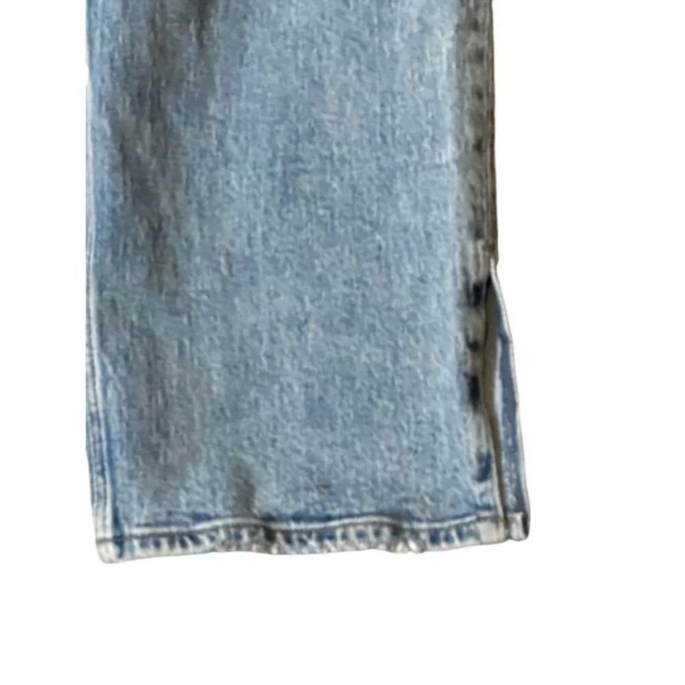 Abercrombie 90's ultra high rise straight 14 32 light wash curve love
